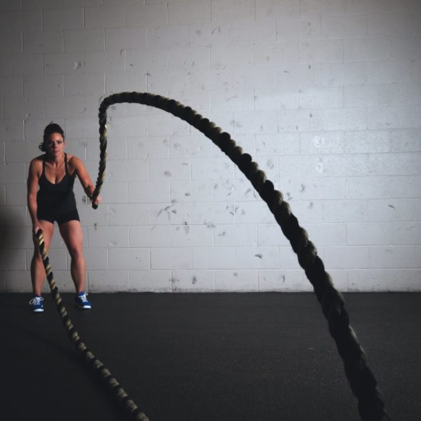 Woman working out - Home Workout